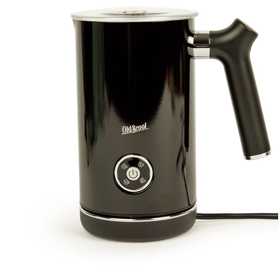 Milk frother retro look - black - 240 ml